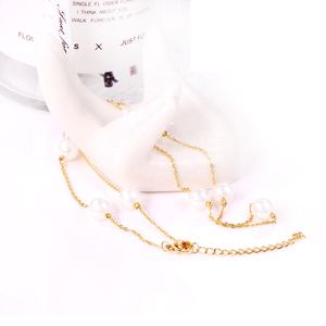 Joyería de Moda, Regalos de Boda, Cumpleaños, para Novia y Damas de Honor, Collar de Cadena con Perlas Chapado en Oro de 18K y Acero Inoxidable para Mujer - Product Image 5