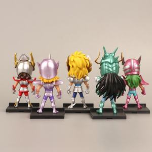 2 Styles 5PCS/SET Figurine 9CM Saint Seiya Or, Figurine d'anime, cadeau pour enfants, jouet, statues, boîte à œufs Gachapon - Product Image 6