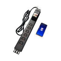 Unidad de distribución de energía PDU tipo IEC de aleación de aluminio con WIFI Smart Control APP Control WIFI Smart Access Point