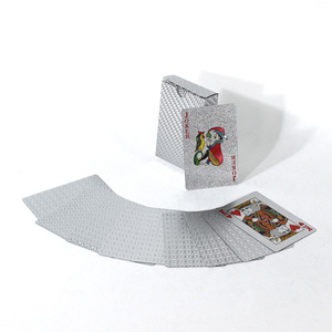 Cartes à jouer personnalisées de qualité supérieure, en papier lisse, imperméables, plaquées or, créatives, durables, 6,5x9 cm, 54 <span class=keywords><strong>pages</strong></span>, brillantes - Product Image 1