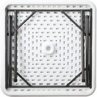 Kaile Table domino personnalisée de 35 pouces en plastique blanc Table pliable d'usine Pied de table 4 places double 6 9 12 table domino en plastique