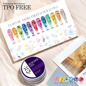 Gel de Construction Professionnel pour Ongles à Marque Blanche, Nouveau, Meilleure Vente, Gel de Construction <span class=keywords><strong>Flora</strong></span> Glitter pour Ongles - Product Image 3