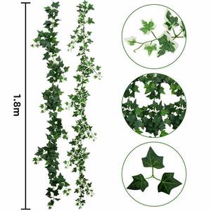 <span class=keywords><strong>Lierre</strong></span> artificiel de 1,8 m en PE, feuilles vertes avec tige pliable pour la décoration intérieure - Product Image 5