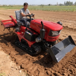 Pequeños tractores de orugas con motor diésel 2WD para invernaderos, campos de arroz de <span class=keywords><strong>tierra</strong></span> seca, microcultivadores de alta productividad de dos ruedas - Product Image 2