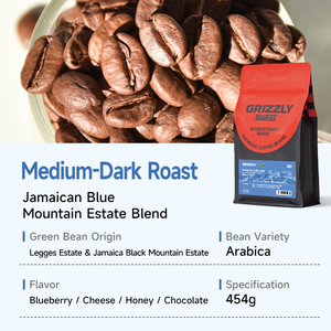 Grizzly Manor - Café en Grano Mezcla <span class=keywords><strong>Blue</strong></span> <span class=keywords><strong>Mountain</strong></span> Espresso, Arábica Premium, Venta al por Mayor para Cafeterías, OEM Disponible - Product Image 3