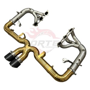 ระบบท่อไอเสีย Vortex Full Titanium สำหรับ Porsche 911 992 GT3 4.0 Catback พร้อมเฮดเดอร์  แบบไม่มีตัวเก็บเสียง  เสียงแบบรถแข่ง - Product Image 2