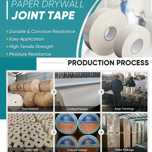 Ruban de papier pour cloisons sèches facilement pliable avec pli central pour le renforcement des joints d'angle droit et le comblement des espaces - Product Image 4