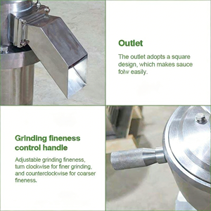 เครื่องบดคอลลอยด์อเนกประสงค์ 200 กก. ต่อชั่วโมง ทำจากสแตนเลส สำหรับใช้ในครัวเรือน สำหรับบดเนยถั่ว เนื้อสัตว์ และน้ำมัน - Product Image 3
