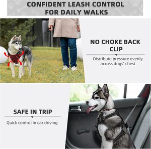 Arnés para perros grandes de muestra gratis, chaleco Oxford reflectante para mascotas, arnés acolchado de malla suave para perros pequeños, medianos y grandes - Product Image 3