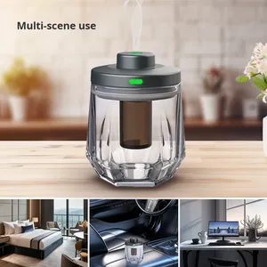 High-quality Eco-Friendly Portable Atomizing Glass Pure Essential <b>Oil</b> <b>Diffuser</b> USB Car Aromatherapy Machine Battery Power Supply - Product Image 4