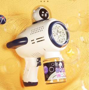 Pistola de Burbujas de Juguete con Forma de Astronauta, Totalmente Automática, con Luces LED de Colores, para Verano, Aire Libre, Super Pistola de Burbujas - Product Image 3