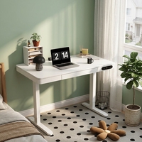 Bureau de travail moderne 160x70cm à hauteur réglable électriquement, double moteur silencieux, pour usage commercial