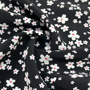 Lightweight Good Drape Woven Printed 100% Polyester Chiffon Koshibo Fabric For Summer Garment
