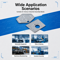 Pièces métalliques estampées sur mesure de précision, service OEM, plaque de fixation et plaque de couverture pour l'automatisation des machines