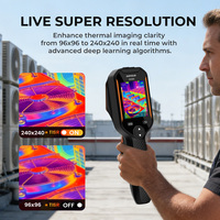 Caméra thermique GH192, résolution IR 240x240, caméra visuelle, -20°C à 550°C, imageur thermique infrarouge, IP54