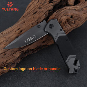 YUEYANG 3CR13 çelik siyah G10 kolu DIY katlanır cep açık maceralar için özel Logo OEM desteği ile kamp bıçağı - Product Image 2