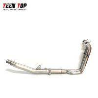 TEENTOP Tuyau d'échappement modifié pour CF MOTO 450MT, collecteur en acier inoxydable, coude d'échappement haute performance, amélioration de puissance, course