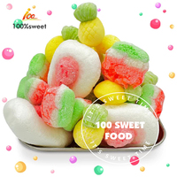 Fraises et crème lyophilisées-Fabricant de bonbons Étiquettes personnalisées en gros Bonbons lyophilisés halal croustillants