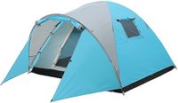 Tenda Outdoor Anti Air 2000mm untuk 3-4 Orang Satu Ruangan Dinding Ganda dengan Pintu Samping yang Praktis
