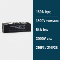 Module thyristor TECHSEM MT500C18DT6 160A, module de puissance redresseur SCR, contact sous pression 600V 800V 1200V 1600V 1800V pour AC/DC