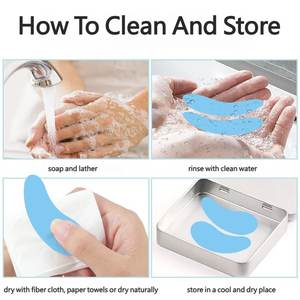 Patchs pour les <span class=keywords><strong>yeux</strong></span> personnalisables en marque privée, adhésifs, en gel d'aloe vera, hydrogel, peptide, bio-gel, pour extensions de cils - Product Image 4