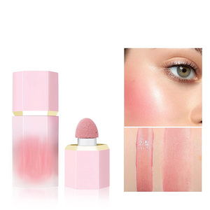 Custom Soft Cream Pink High Pigment Liquid Blush Makeup Long Lasting Lightweight Cheek <strong>Blusher</strong> for Black Skin Wtih <strong>Sponge</strong> Tip - Product Image 6