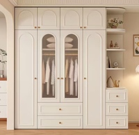 Armoire à 3 tiroirs en bois massif de style européen moderne, grande capacité, design écologique, construction durable, poignées en métal, meubles pour la maison