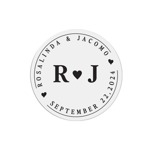 High Quality Custom Logo <b>Waterproof</b> Printed Clear Gold Foil Sticker <b>Label</b> for Envelope - Product Image 1