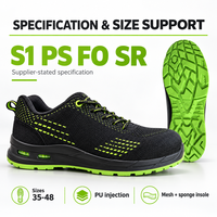Chaussures de sécurité à embout composite personnalisées EN ISO 20345 avec tige en Fly Knit et semelle intermédiaire anti-perforation en Kevlar pour le travail en entrepôt