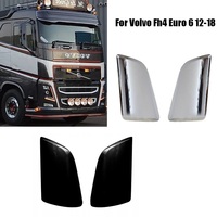 1 * PCS Déflecteur d'air noir/argent chromé OE RH 82392946 LH 82392945 pour camion Volvo FH4