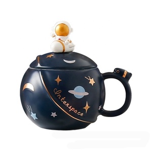 ชุดแก้วกาแฟเซรามิก,ชุดแก้วเซรามิกพร้อมกล่องของขวัญลายการ์ตูนจรวด - Product Image 5