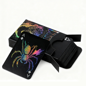 Cartes à jouer personnalisées au <span class=keywords><strong>laser</strong></span>, fabricant OEM, impression personnalisée de cartes à partir de votre design, emballage en boîte en papier en PVC - Product Image 4