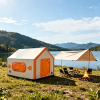 Tente gonflable de luxe haute pression en Drop Stitch, imperméable, pour camping et resort