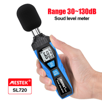 Sonometre professionnel, mesure 30-130 dB, sonomètre numérique intelligent, capteur de volume, testeur de bruit numérique portable