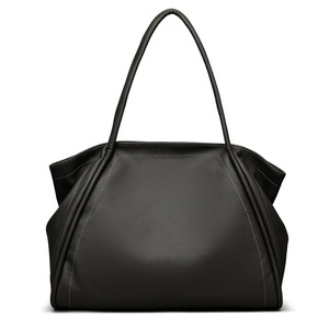 Sac à bandoulière décontracté tendance, grande capacité, en cuir véritable, sacs fourre-tout pour femmes, fabrication de grands sacs à main - Product Image 1