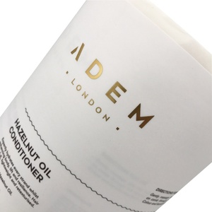 Chất Lượng Cao Tùy Chỉnh In Ấn Cao Cấp Nhận Dạng Dập Nổi Màu Đen Mờ Kết Cấu Phụ Nữ Rõ Ràng Chai Nước Hoa Nhãn Dán - Product Image 3