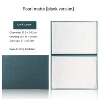 Porta Certificados Personalizable de Tapa Dura A4 con Cartón Verde, Papel Especial, Material PU, Patrón de Carpeta, Impresión de Logotipo Negro