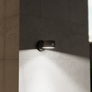 Lámpara <span class=keywords><strong>Solar</strong></span> <span class=keywords><strong>LED</strong></span> de Pared para Exteriores con Sensor de Movimiento, IP54 Impermeable, Downlight de Aluminio para Jardines - Product Image 4