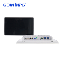 Panel PC Industrial Sin Ventilador J6412 J1900 con Doble LAN y GPIO, PC Todo en Uno de 15.6 Pulgadas con Pantalla Full HD y Rendimiento Potente