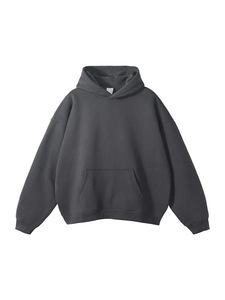 Sweat à capuche ample pour homme, style rétro américain, en molleton bouclette lourd 220g, imprimé, à épaules tombantes, sans cordon <span class=keywords><strong>de</strong></span> serrage, vente en gros - Product Image 2