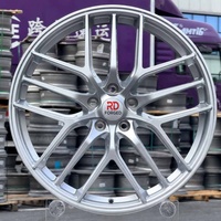 Rin de Rueda Forjado de Aleación de Aluminio 6061 T6, Plateado Brillante, Personalizado, de 1 Pieza, 21x8.5 21x10.5, para Maserati Quattroporte GTS, Audi, BMW