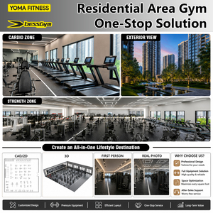 Solución Completa para Gimnasios en Complejos Residenciales, Fabricante de Equipos de Fitness en Foshan, Máquinas de Uso Comercial, Juego Completo - Product Image 1