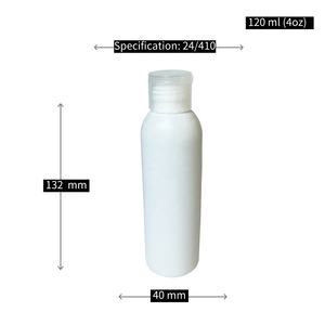 Bouteille ronde cylindrique blanche en HDPE de 2 oz, 3 oz, 4 oz, 6 oz, 8 oz, 10 oz, 16 oz pour shampoing et lotion - Product Image 4