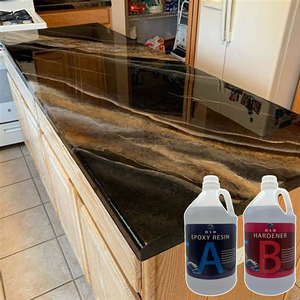 DLD 1 Gallone Easy Mix 1:1 Harz Epoxid für Anfänger Kit Kristall für Arbeits platte Tisch möbel - Product Image 2