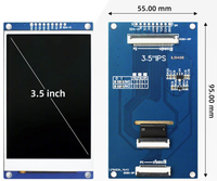Module d'affichage LCD TFT 3,5-4,0 pouces 480x320 SPI Série ILI9488 Écran tactile avec rétroéclairage LED Montage sur carte PCB
