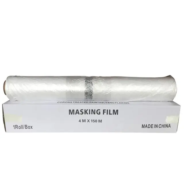 Automotive overspray paint masking film