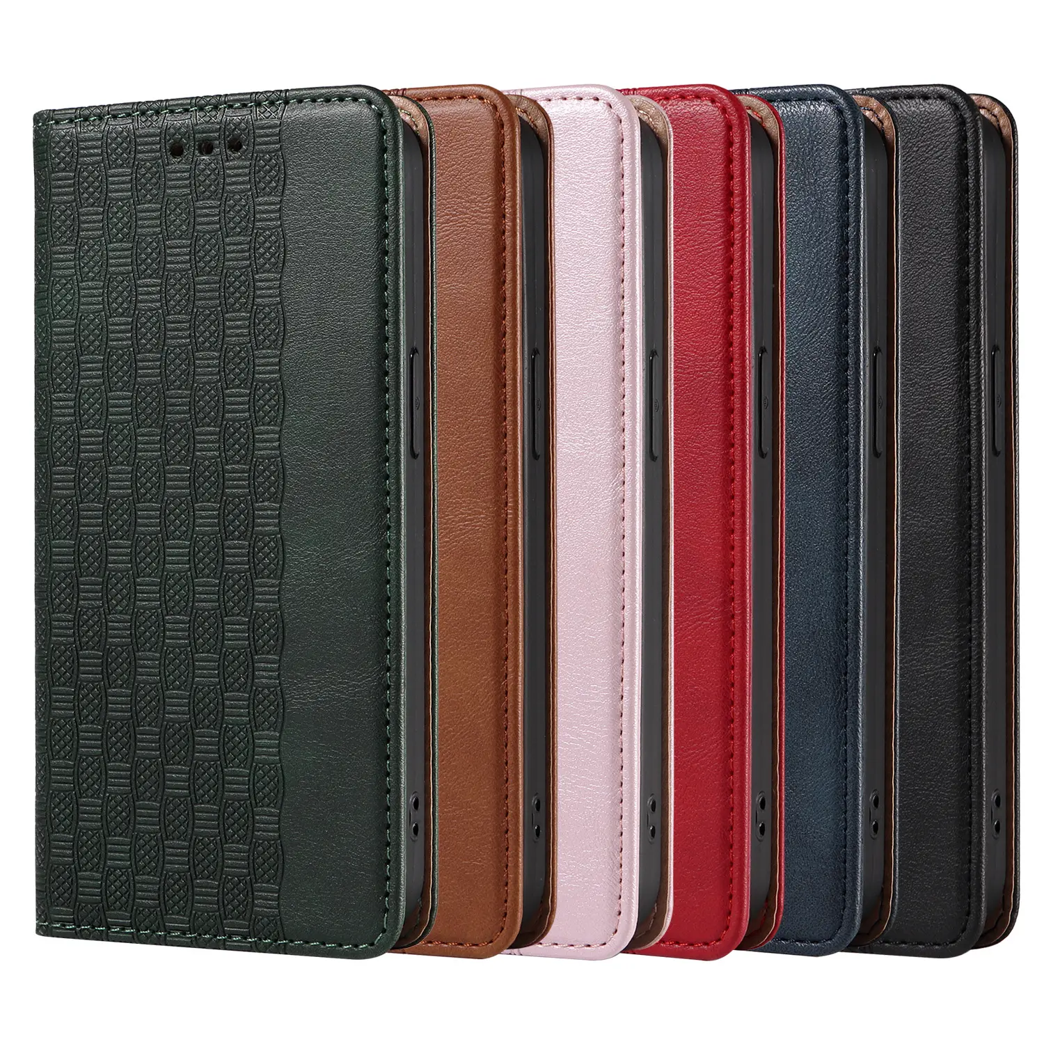 Book Style Leather Phone Cover For Wallet Galaxy A13 A51 A71 S7 Edge S8 S9 S10 Plus S20 Fe S22U Note 9 10 Plus P21G