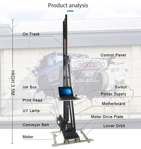 Tốt nhất bán nặng nhiệm vụ Đen bánh 3D tường bê tông máy in cho xây dựng-tự động Robot xây dựng xi măng máy - Product Image 3