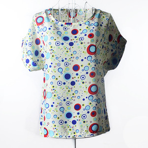 Blusa de manga corta con cuello redondo para verano, camisa con estampado Floral para <span class=keywords><strong>playa</strong></span> - Product Image 3