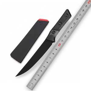 Couteau à steak MT de haute qualité en alliage de titane TC4 + manche en fibre de carbone, couteau de camping en acier M390, couteau de poche personnalisable OEM - Product Image 6